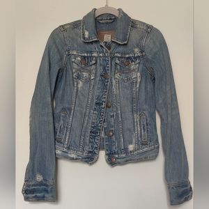Abercrombie & Fitch distressed denim jacket